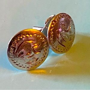 Small antique sterling silver earrings